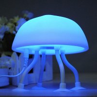 Мягкий силиконовый LED ночник "Медуза"