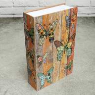 Книга сейф Бабочки, 24,2 х 16 х 5,5 см - Книга сейф Бабочки, 24,2 х 16 х 5,5 см